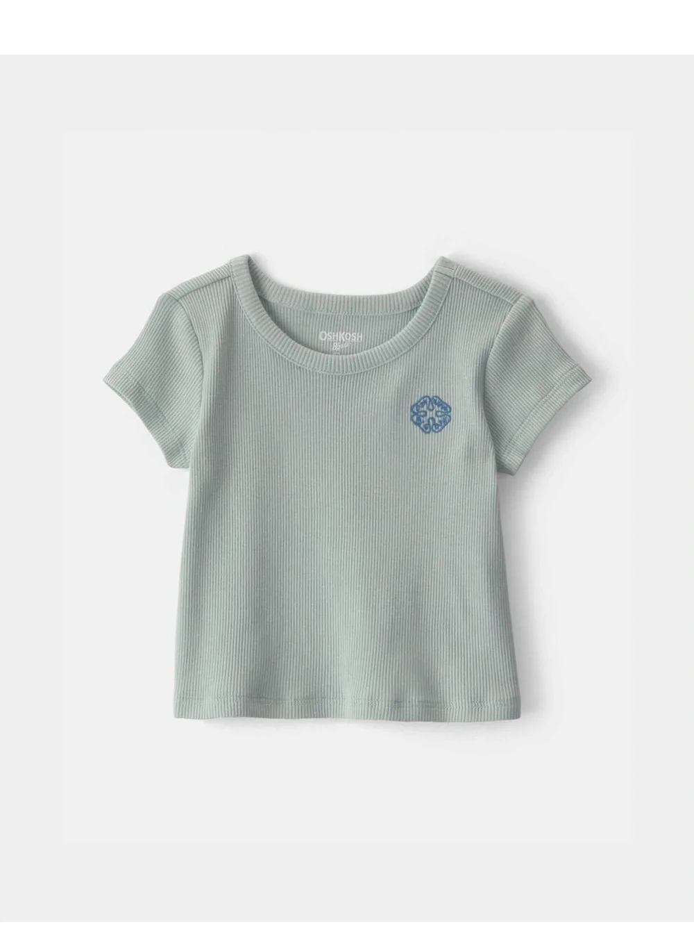 Girl's OshKosh B'gosh Ribbed Top- Green- NWT